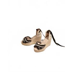 NEW MANEBI women's valenciana wedges in black